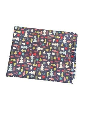 Christmas Holiday Fabric Crafting DIY Modern Christmas Trees MultiColor Navy